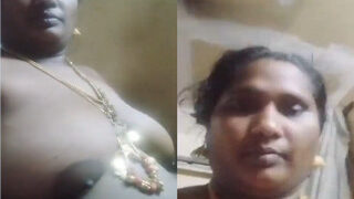 Horny Tamil Wife Shows Her Boobs And Pussy | Viral MMS Desi