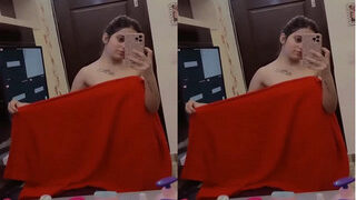 Desi Girl Record Selfie | Viral MMS Desi