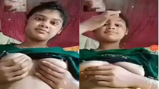 Desi Girl Shows Boobs For Lover | Viral MMS Desi