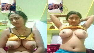 Desi Bhabhi Shows Boobs On Vc | Viral MMS Desi