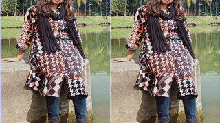 Desi Village Girl Shows Her Boobs On VC Part 1 | Viral MMS Desi