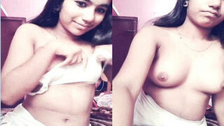 Cute Mallu Girl Shows Boobs | Viral MMS Desi