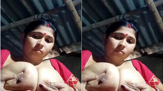 Desi Village Wife Play With Her Big Boobs | Viral MMS Desi