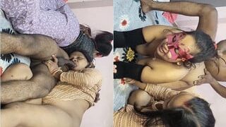 Desi Three Some BVlowjob And Fucking | Viral MMS Desi