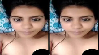 Cute Desi Girl Shows Boobs And Pussy On VC | Viral MMS Desi