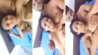 Desi Lover Romance And Boobs Pressing | Viral MMS Desi