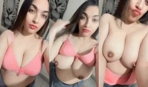 Sexy Desi Girl Play With Her Boobs | Viral MMS Desi