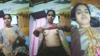 Cute Desi Vlg Girl Shows Her Boobs And Pussy Part 1 | Viral MMS Desi