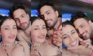 Desi Cpl Romance And Boobs Pressing | Viral MMS Desi